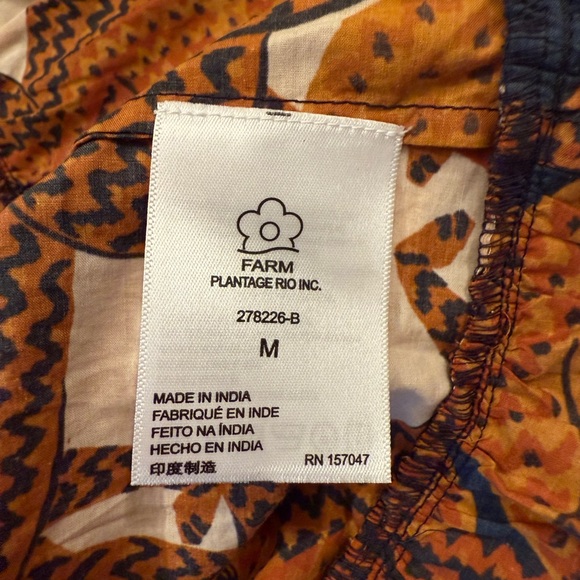 NWT FARM Rio Women's Mini Dress - Brown and Blue - Picture 6 of 8